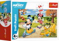 TREFL PUZZLE Mickey Mouse Den s přáteli mini 20x13cm 54 dílků 4 druhy