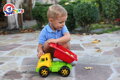 Auto nákladní stavební baby sklápěčka na písek zaoblené hrany 3 barvy