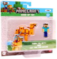 MINECRAFT Zvířátko natahovací set s postavičkou na klíček 4 druhy