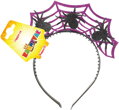 KARNEVAL Čelenka Halloween s pavouky *KARNEVALOVÝ DOPLNĚK*
