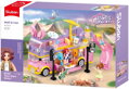 SLUBAN Girls Dream Autobus hudební karavan 412 dílků + 4 figurky STAVEBNICE