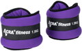 ACRA Závaží na zápěstí/kotníky 1,5kg fialová 1 pár fitness doplněk