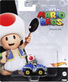 MATTEL HOT WHEELS Auto Super Mario Kart s postavičkou různé druhy kov