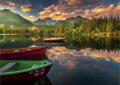DINO Puzzle Štrbské pleso 66x47cm foto skládačka 1000 dílků v krabici