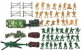 Vojáci army herní set vojenské figurky se zbraněmi a vojenskou technikou plast
