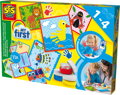 SES CREATIVE Moje první umělecké dílo kreativní set prstové barvy s doplňky