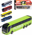 MAJORETTE Autobus MAN City kovový volný chod 2 druhy 3 barvy