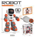 RC Robot na vysílačku chodí tančí na baterie nahrávání REC Světlo Zvuk