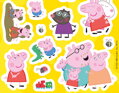 JIRI MODELS Samolepky prasátko Peppa Pig klasické / foliové / s glitry