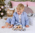 VIGA DŘEVO PolarB Auto kamion baby set se 3 autíčky *DŘEVĚNÉ HRAČKY*