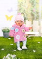 ZAPF BABY BORN Růžový kožíšek s doplňky obleček pro panenku miminko