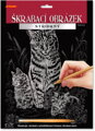 Obrázek vyškrabovací Zvířáta stříbrný kreativní set se škrabacím perem 3 druhy