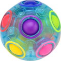 Hra 3D Hlavolam posuvný Magic Ball míček s kuličkami 3 barvy plast