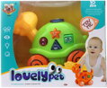 Želva baby tahací zvířátko na baterie pro miminko 2 barvy Světlo Zvuk