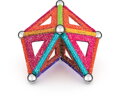 GEOMAG Glitter 35 dílků třpytivá Eko magnetická STAVEBNICE