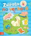 Mrňous si hraje a nalepuje zvířata na venkově samolepková knížka
