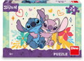 DINO Puzzle Stitch & Angel 24 dílků 26x18cm skládačka