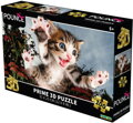 PUZZLE 3D Koťátko 31x23cm 100 dílků skládačka v krabici