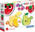 CLEMENTONI Moje první tvarované puzzle Ovoce baby skládačka 4v1