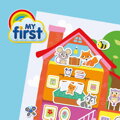 SES CREATIVE Můj první plakát Dům kreativní baby set 100 samolepek