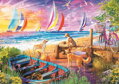TREFL PUZZLE UFT Prémiové Výhled na plachetnice 68x48cm 1000 dílků skládačka