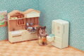 Sylvanian Families kuchyňská linka s ledničkou nábytek doplněk k herním sadám