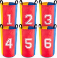 MERCO Hra skákací pytel barevný 50x70cm čísla set 6ks