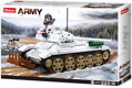 SLUBAN ARMY WWII Tank bílý T-34/85 518 dílků + 2 figurky STAVEBNICE