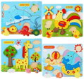 DŘEVO Puzzle baby vkládací zvířátka na desce 4 druhy *DŘEVĚNÉ HRAČKY*