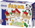 DETOA DŘEVO Farma stavebnice 100 dílků *DŘEVĚNÉ HRAČKY*