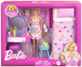 MATTEL BRB Ložnice herní set panenka Barbie s doplňky