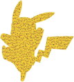 RAVENSBURGER Puzzle obrysové Pokémon Pikachu 73x81cm 727 dílků