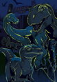 DINO Puzzle XL Jurský Svět 100 dílků neon skládačka 33x47cm svítí ve tmě