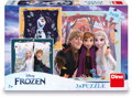 DINO Puzzle Frozen Radostný podzim 3x55 dílků 18x18cm skládačka