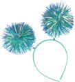 KARNEVAL Pom-pom čelenka s třásněmi 2 barvy *KARNEVALOVÝ DOPLNĚK*
