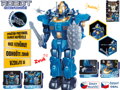 Robot chodící bojový česky mluvící střílí na baterie Světlo Zvuk CZ 2 barvy