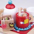 BIGJIGS TOYS DŘEVO Čajové sáčky 4ks s krabičkou *DŘEVĚNÉ HRAČKY*