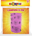 Lampion válec 15cm Halloween pavouci fialový na svíčku