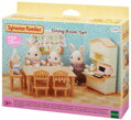 Sylvanian Families jídelna stůl s židlemi a kredencí nábytek doplněk k herním sadám