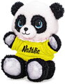 PLYŠ Panda v tričku se jménem 17cm 7 druhů *PLYŠOVÉ HRAČKY*