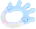 Chrastítko baby ruka s kuličkami pastelové pro miminko plast