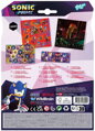 Samolepky s pozadím ježek Sonic set 3 archy dárkový box