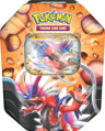 Hra Pokémon TCG Slashing Legends Tin set 4x booster v kovovém boxu 2 druhy