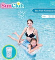 SUN CLUB Nafukovací lehátko ryby 72x47cm matrace s průzorem do vody