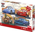 DINO Puzzle Auta na cestě (Cars) 4x54 dílků 19x13cm skládačka