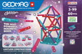 GEOMAG Glitter 60 dílků třpytivá Eko magnetická STAVEBNICE