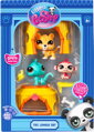 HASBRO LPS Džungle Zvířátko Littlest Pet Shop generace 7 set 3ks s doplňky