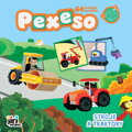 JIRI MODELS Pexeso v sešitu Stroje a traktory s krabičkou a omalovánkou