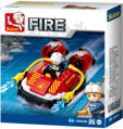 SLUBAN Fire Hasičské vznášedlo 86 dílků + 1 figurka STAVEBNICE