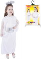 KARNEVAL Šaty anděl vel. S (110-116 cm) 4-6 let KOSTÝM